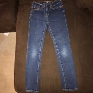 7 for all mankind Girls distressed skinny jeans